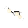 Lampa sufitowa  SMART 3 BLACK/OPAL 1103/3 EMIBIG