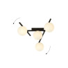 Lampa sufitowa  SMART 4 BLACK/OPAL 1103/4 EMIBIG