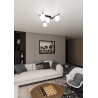 Lampa sufitowa  SMART 4 BLACK/OPAL 1103/4 EMIBIG