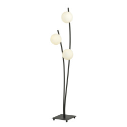 Lampa podłogowa HUNTER LP3 BLACK/OPAL  1102/LP3 EMIBIG