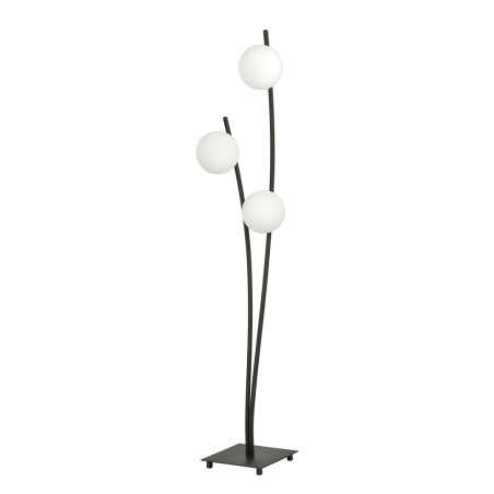 Lampa podłogowa HUNTER LP3 BLACK/OPAL  1102/LP3 EMIBIG