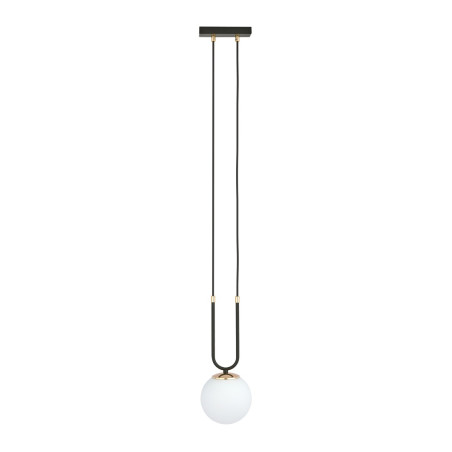 Lampa wisząca GLAM 1 BLACK/OPAL 1112/1 EMIBIG