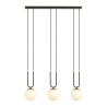 Lampa wisząca GLAM 3 BLACK/OPAL 1112/3 EMIBIG