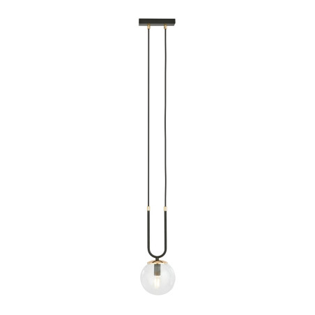 Lampa wisząca GLAM 1 BLACK/TRANSPARENT 1114/1 EMIBIG