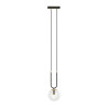 Lampa wisząca GLAM 1 BLACK/TRANSPARENT 1114/1 EMIBIG