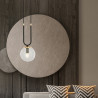 Lampa wisząca GLAM 1 BLACK/TRANSPARENT 1114/1 EMIBIG