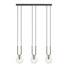 Lampa wisząca GLAM 3 BLACK/TRANSPARENT 1114/3 EMIBIG