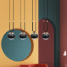 Lampa wisząca GLAM 4 BLACK/STRIPE 1113/4 EMIBIG