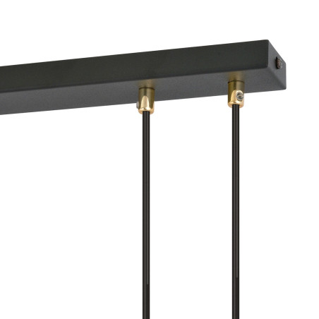 Lampa wisząca GLAM 4 BLACK/STRIPE 1113/4 EMIBIG