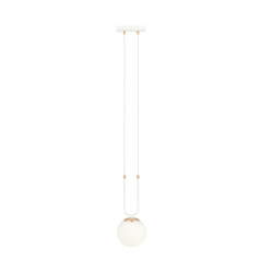 Lampa wisząca GLAM 1 WHITE/OPAL 1115/1 EMIBIG
