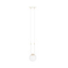 Lampa wisząca GLAM 1 WHITE/OPAL 1115/1 EMIBIG