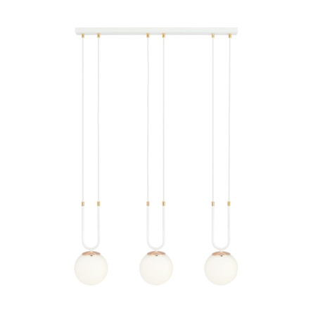Lampa wisząca GLAM 3 WHITE/OPAL 1115/3 EMIBIG