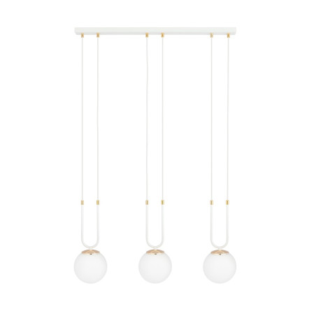 Lampa wisząca GLAM 3 WHITE/OPAL 1115/3 EMIBIG