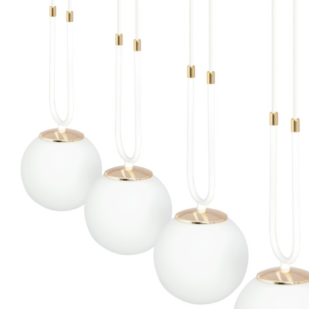 Lampa wisząca GLAM 3 WHITE/OPAL 1115/3 EMIBIG