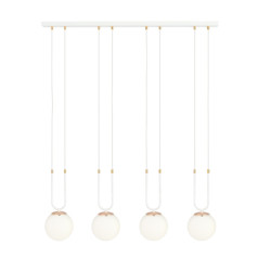 Lampa wisząca GLAM 4 WHITE/OPAL 1115/4 EMIBIG