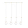 Lampa wisząca GLAM 4 WHITE/OPAL 1115/4 EMIBIG