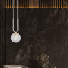 Lampa wisząca GLAM 1 WHITE/TRANSPARENT 1116/1 EMIBIG