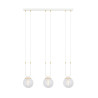 Lampa wisząca GLAM 3 WHITE/TRANSPARENT 1116/3 EMIBIG