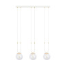 Lampa wisząca GLAM 3 WHITE/TRANSPARENT 1116/3 EMIBIG
