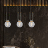 Lampa wisząca GLAM 3 WHITE/TRANSPARENT 1116/3 EMIBIG