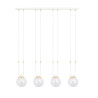 Lampa wisząca GLAM 4 WHITE/TRANSPARENT 1116/4 EMIBIG