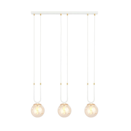 Lampa wisząca GLAM 3 WHITE/MIODOWY 1117/3 EMIBIG