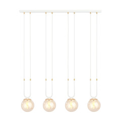 Lampa wisząca GLAM 4 WHITE/MIODOWY 1117/4 EMIBIG