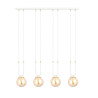 Lampa wisząca GLAM 4 WHITE/MIODOWY 1117/4 EMIBIG