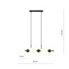 Lampa wisząca RORY 6 OPAL 1205/6 EMIBIG