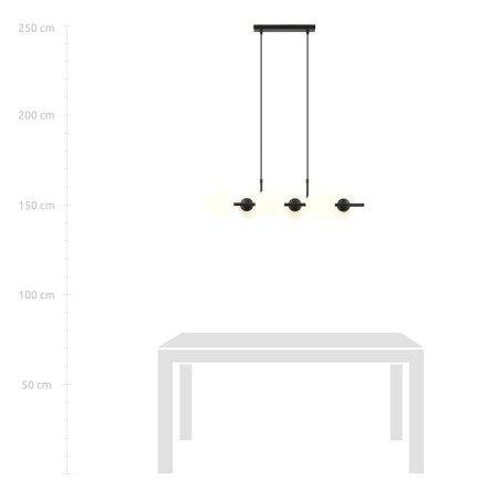 Lampa wisząca RORY 6 OPAL 1205/6 EMIBIG