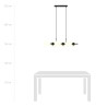 Lampa wisząca RORY 6 OPAL 1205/6 EMIBIG