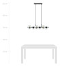 Lampa wisząca RORY 6 TRANSPARENT 1206/6 EMIBIG