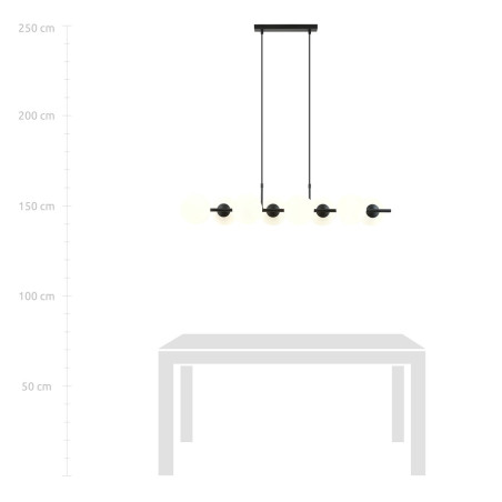 Lampa wisząca RORY 8 OPAL 1205/8 EMIBIG
