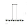 Lampa wisząca RORY 8 TRANSPARENT 1206/8 EMIBIG