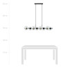 Lampa wisząca RORY 8 TRANSPARENT 1206/8 EMIBIG