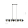 Lampa wisząca RORY 8 GRAFIT 1207/8 EMIBIG