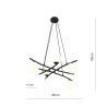 Lampa wisząca ESSA 5 OPAL 1201/5 EMIBIG