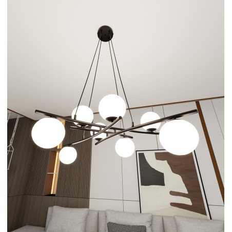 Lampa wisząca ESSA 8 OPAL 1201/8 EMIBIG
