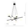 Lampa wisząca ESSA 8 OPAL 1201/8 EMIBIG