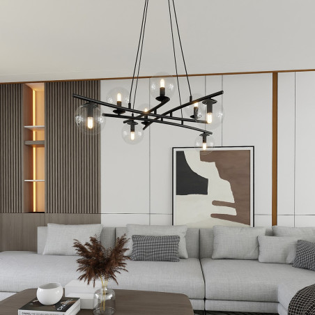 Lampa wisząca ESSA 8 TRANSPARENT 1202/8 EMIBIG