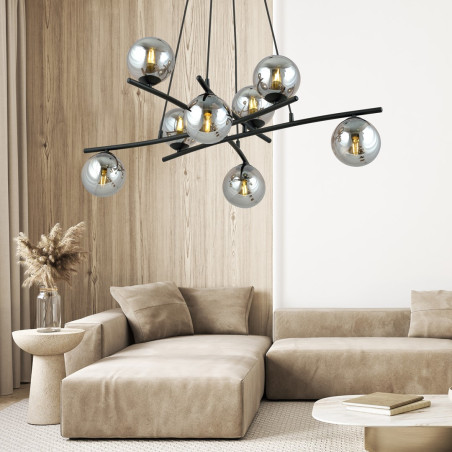 Lampa wisząca ESSA 8 GRAFIT 1203/8 EMIBIG