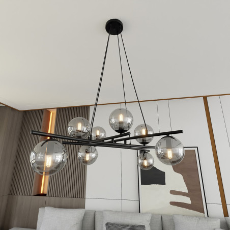 Lampa wisząca ESSA 8 GRAFIT 1203/8 EMIBIG