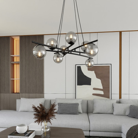 Lampa wisząca ESSA 8 GRAFIT 1203/8 EMIBIG
