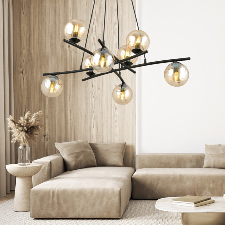 Lampa wisząca ESSA 8 MIODOWY 1204/8 EMIBIG