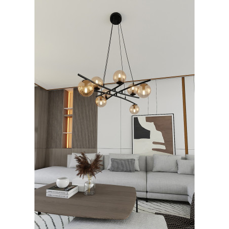 Lampa wisząca ESSA 8 MIODOWY 1204/8 EMIBIG