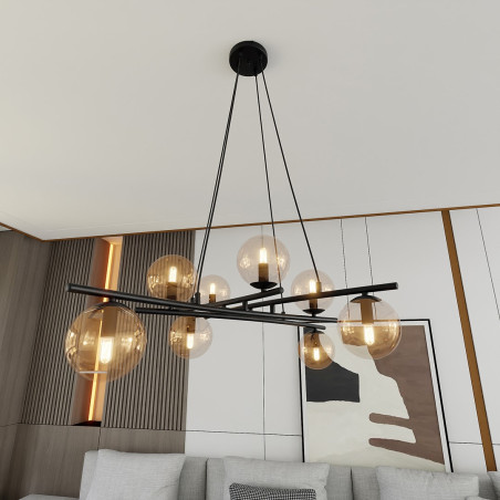 Lampa wisząca ESSA 8 MIODOWY 1204/8 EMIBIG