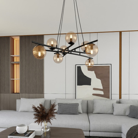 Lampa wisząca ESSA 8 MIODOWY 1204/8 EMIBIG