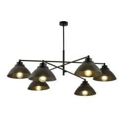 Żyrandol MAVERICK 6 BLACK  1211/6 EMIBIG