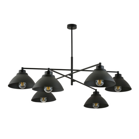 Żyrandol MAVERICK 6 BLACK  1211/6 EMIBIG