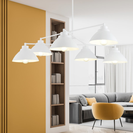 Żyrandol MAVERICK 6 WHITE  1212/6 EMIBIG